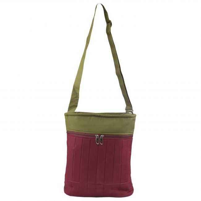 Handcrafted Maroon Cotton Banjara Hand Bag For Women