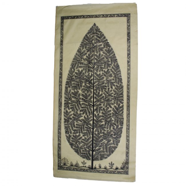 Saura Tussar Tree Multicolor Painting (18*40 Inch)