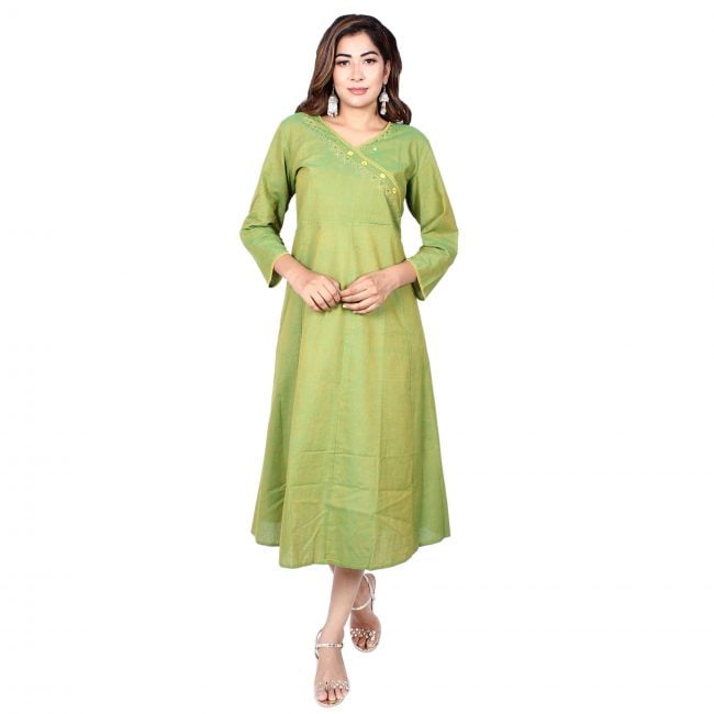 Hand Embroidered Cotton Kurta