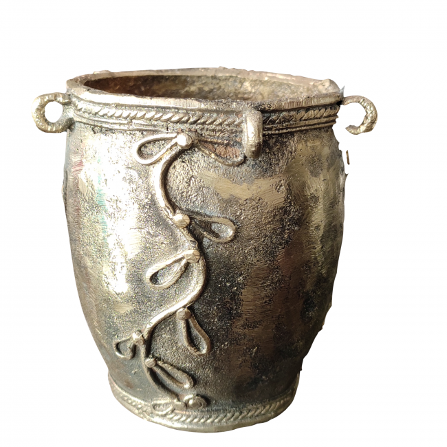 Metal Decorative Tribal Art Pen Stand
