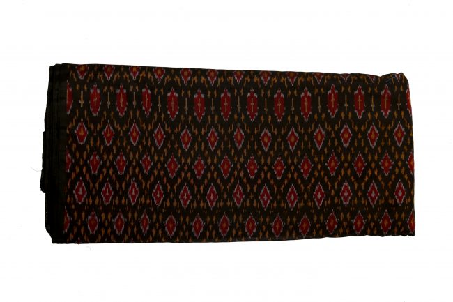 Cotton Silk Running Fabric Standard Size Black (2.5 Meters)