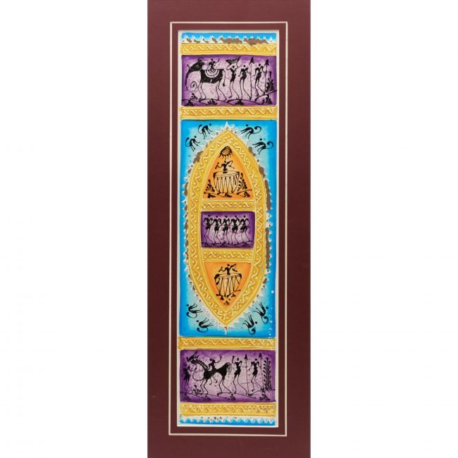 Handmade Multicolor Embosis Painting Mount