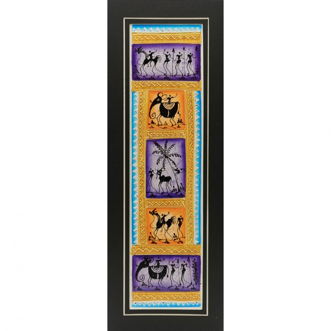Handmade Multicolor Embosis Painting Mount