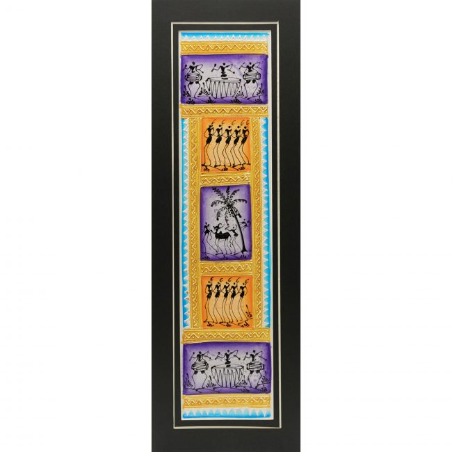 Handmade Multicolor Embosis Painting Mount