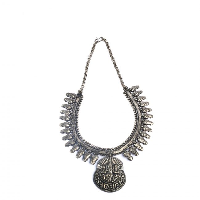 Tribes India Temple God Design Necklace