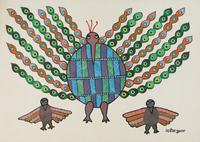 Tribes India Handmade Gond Paper Painting