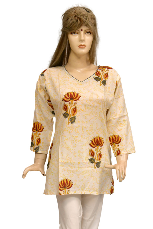 TRIBES INDIA PRINTED LADIES TOP TX