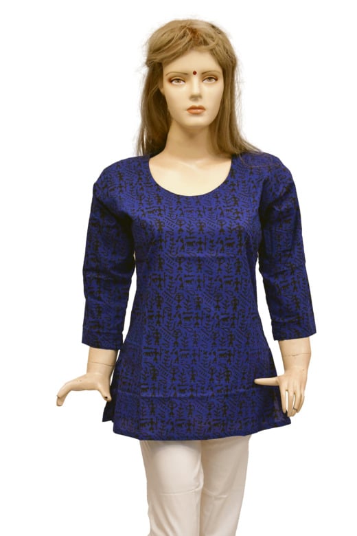 TRIBES INDIA PRINTED LADIES TOP TX
