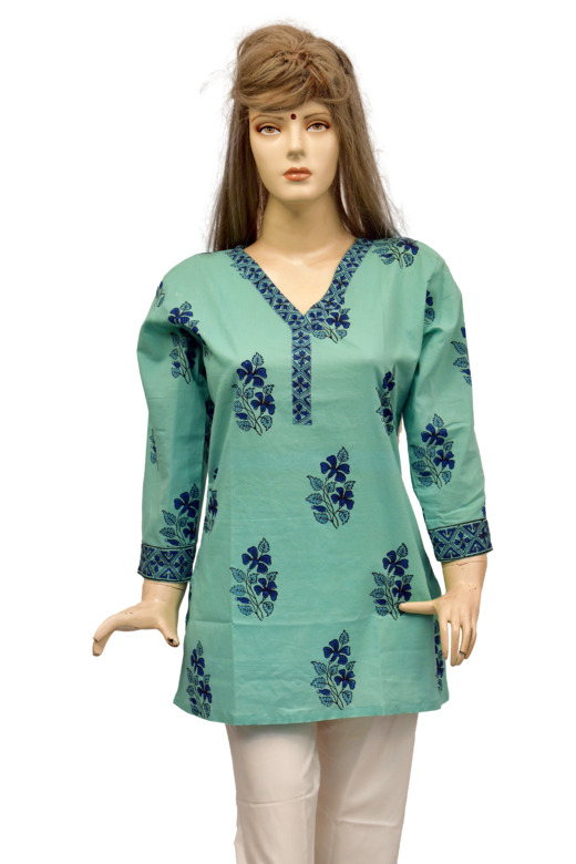 TRIBES INDIA PRINTED LADIES TOP TX