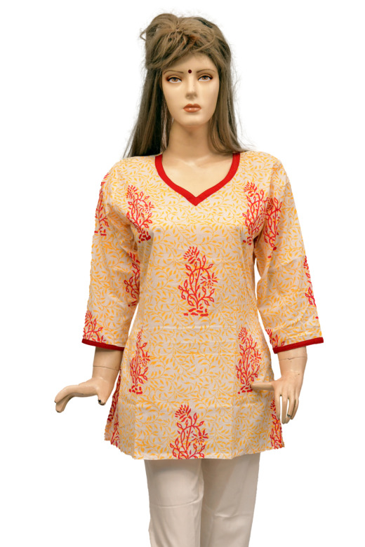 TRIBES INDIA PRINTED LADIES TOP TX