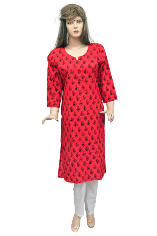 TRIBES INDIA PRINTED DESIGNER KURTI TX