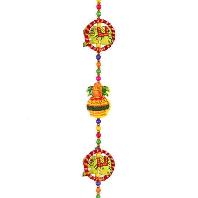 Handmade Hanging 3 Bangle and 2 Elephant with 3 Kalash (PVTG)