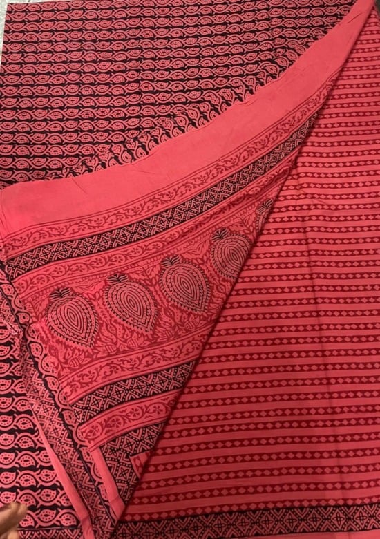 Tribes India Cotton Bagh Suit Piece Material