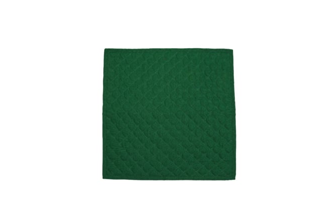 Handmade Quilted Cushion Cover Green - Cozy & Stylish Home DÃ©cor (Ustav)